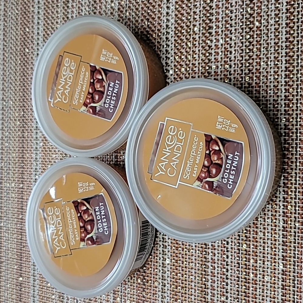 Yankee Candle Scenterpiece Meltcups-lot of 3, Golden Chestnut